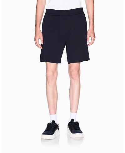 A|X Armani Exchange Men's Drawstring Fleece Graphic Shorts