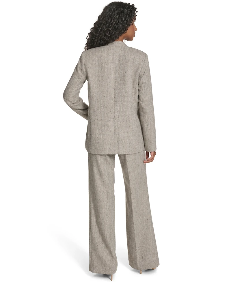 Calvin Klein Petite Novelty One Button Jacket