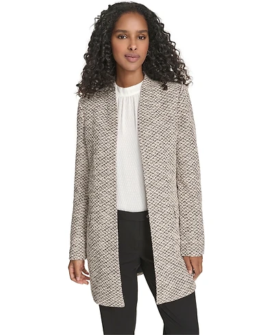 Calvin Klein Women's Novelty Topper Open Front Blazer