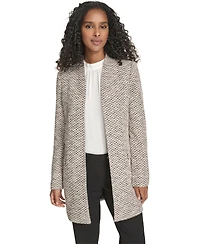 Calvin Klein Women's Novelty Topper Open Front Blazer