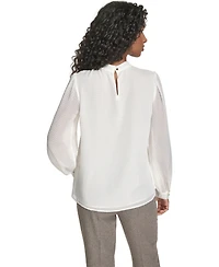 Calvin Klein Women's Textured Long Sleeve Top