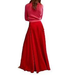 Free People Women's Chilco A-Line High-Slit Maxi Skirt