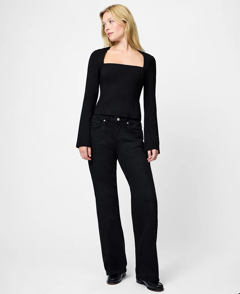 French Connection Women's Cleo Ponte Long-Sleeve Top