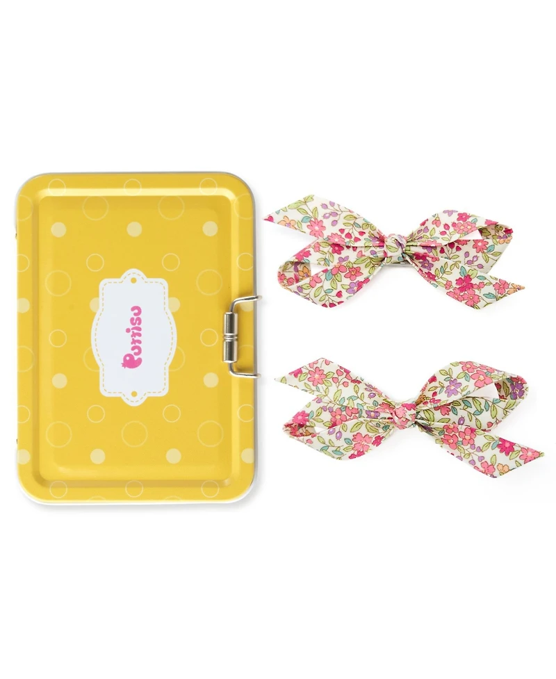 Puttisu Girls 2pc Bow Clip Set