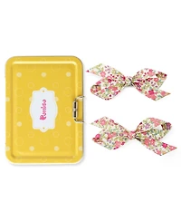 Puttisu Girls 2pc Bow Clip Set