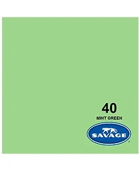 Savage Widetone Seamless Background Paper, 86" x 36' - Mint Green, 2-Pack