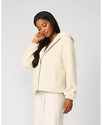 Cable & Gauge Women's Cozy Sherpa Zip Hoodie