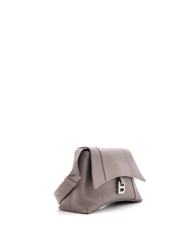 Pre-Owned Balenciaga Small Downtown Soft Hourglass Shoulder Bag Leather