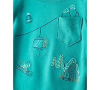 Carter's Baby Boys 2-Piece Skiing Print Long-Sleeve Bodysuit and Joggers Set