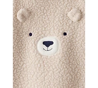 Carter's Baby Boys 2-Piece Bear Long-Sleeve T-Shirt and Overall Set