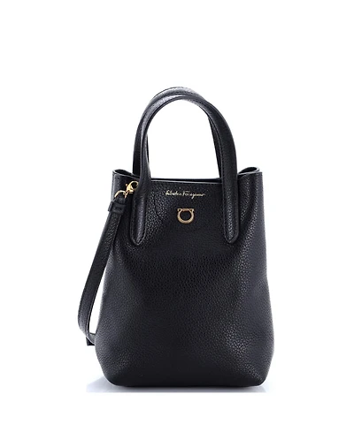 Pre-Owned Salvatore Ferragamo Mini Gancini Tote Leather