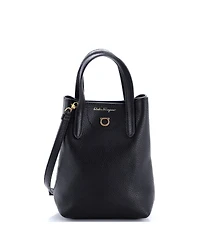 Pre-Owned Salvatore Ferragamo Mini Gancini Tote Leather