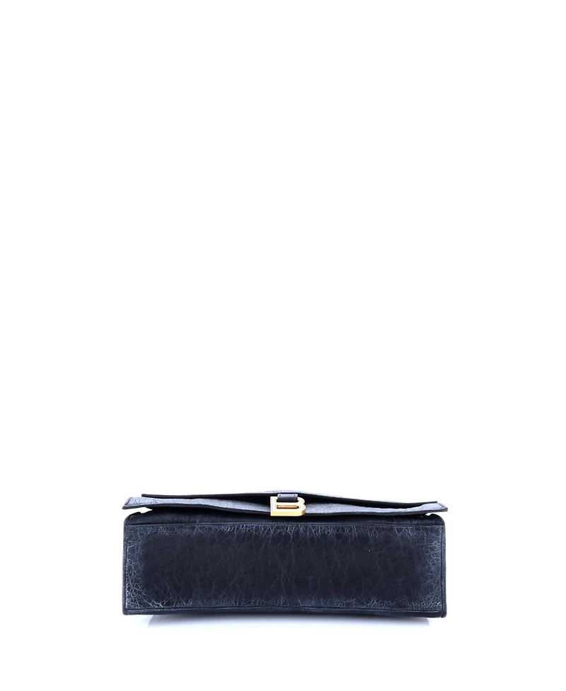 Pre-Owned Balenciaga Medium Crush Charm Chain Flap Bag Leather