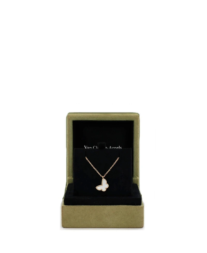 Pre-Owned Van Cleef & Arpels Sweet Alhambra Butterfly Pendant Necklace
