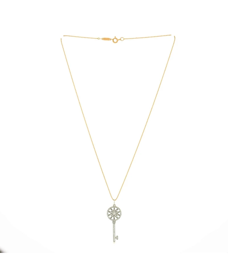 Pre-Owned Tiffany & Co. Petals Key Pendant Necklace
