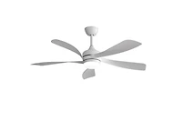 Sofucor 52-inch Modern Downrod Indoor Abs 5 Blades Led Light with Remote Control Support Six Speed Ajustable Ceiling Fan