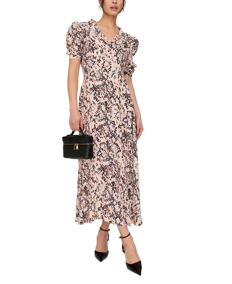Lily and Lionel London Women's Julia Button Down Print Maxi Dress