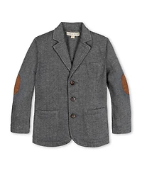Hope & Henry Little and Big Boys' Fleece Suit Blazer Made with Organic Cotton
