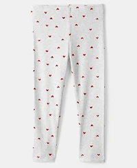 Carter's Girls Toddler 2T-5T 2-Piece Valentine's Day Long-Sleeve T-Shirt and Leggings Set