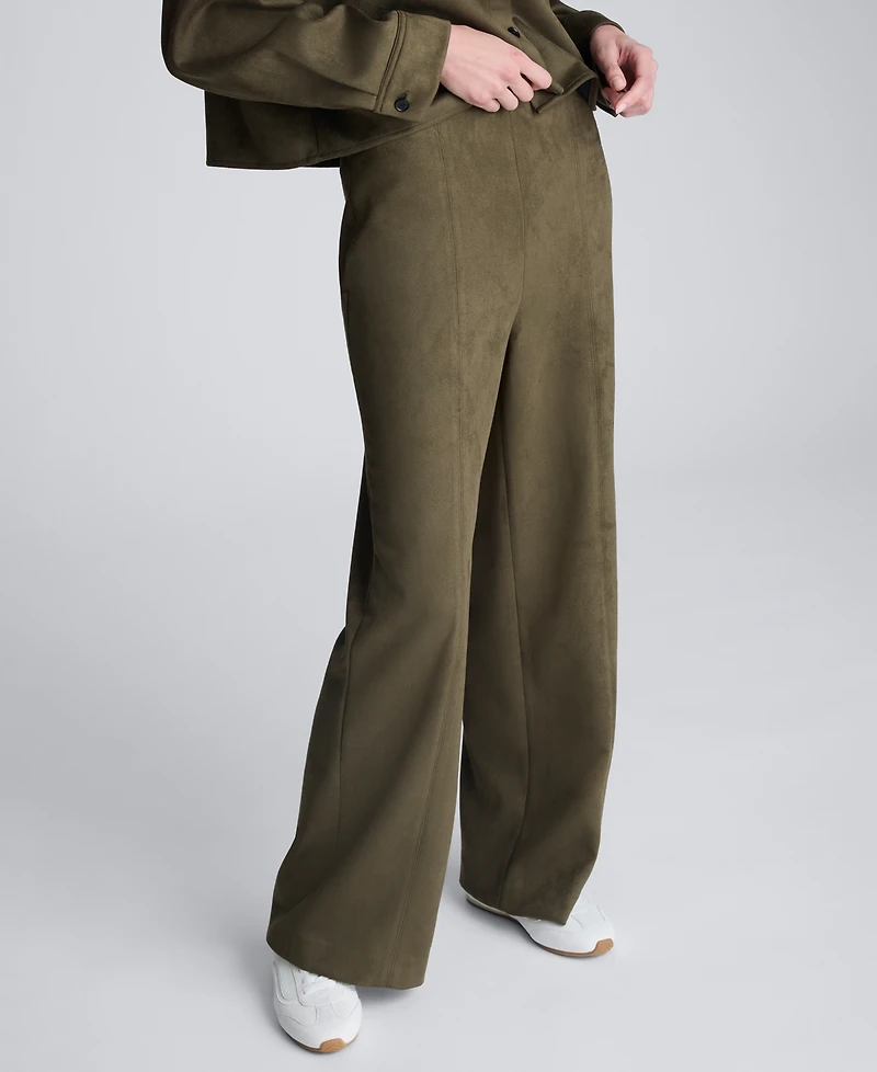 Kenneth Cole Women's High Rise Hollywood Waist Wide Pants