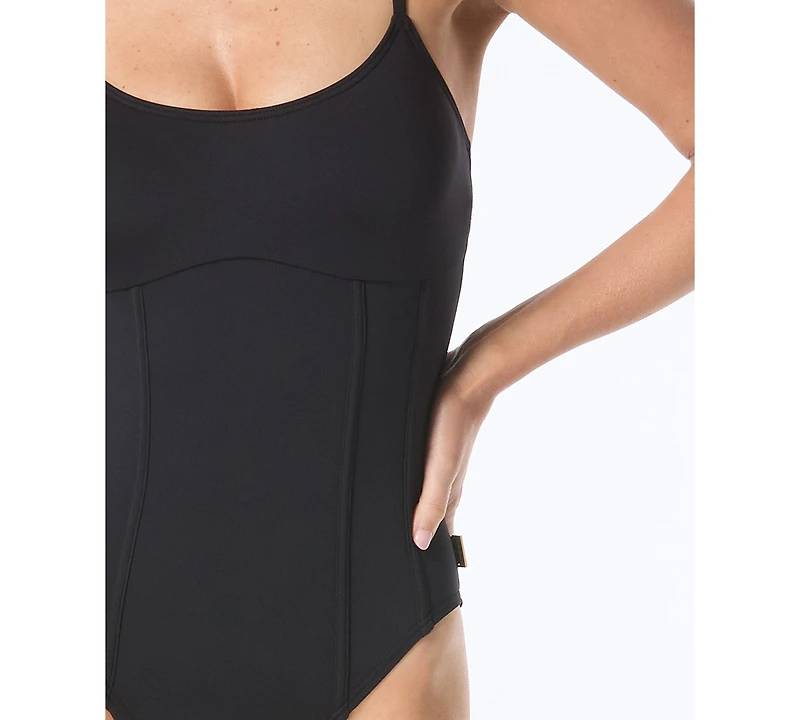 Vince Camuto Women's Corset One Piece Swimsuit