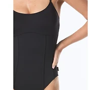 Vince Camuto Women's Corset One Piece Swimsuit