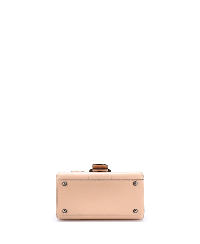 Pre-Owned Delvaux Mini Brillant Top Handle Bag Leather