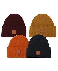 Coach Men's Leather Patch Bean Hat