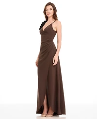 Dress the Population Women's Camelia Ruffled A-Line Maxi