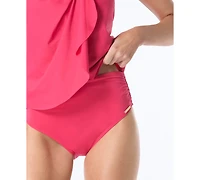 Vince Camuto Strapless Draped Tankini Top