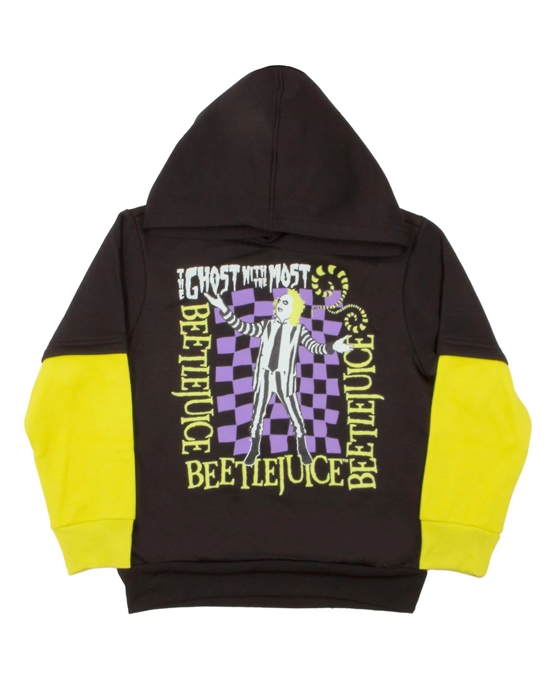 Beetlejuice Boys Warner Bros 2 Piece Fleece Hoodie and Sweatpants Set