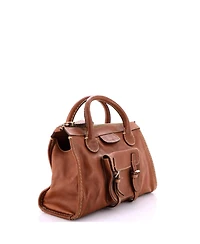Pre-Owned Chloe Medium Edith Nm Satchel Leather
