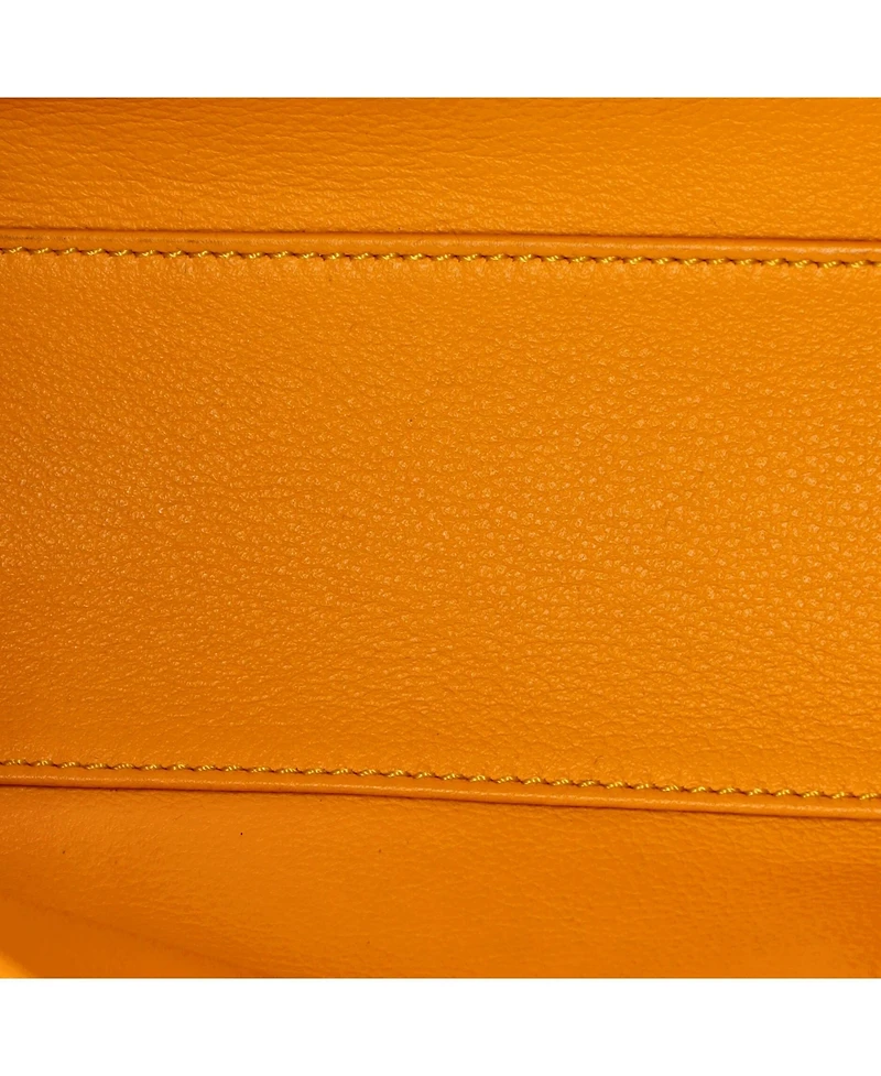 Pre-Owned Goyard Mini Saigon Top Handle Bag Coated Canvas with Leather