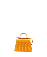 Pre-Owned Goyard Mini Structured Saigon Top Handle Bag Coated Canvas with Leather
