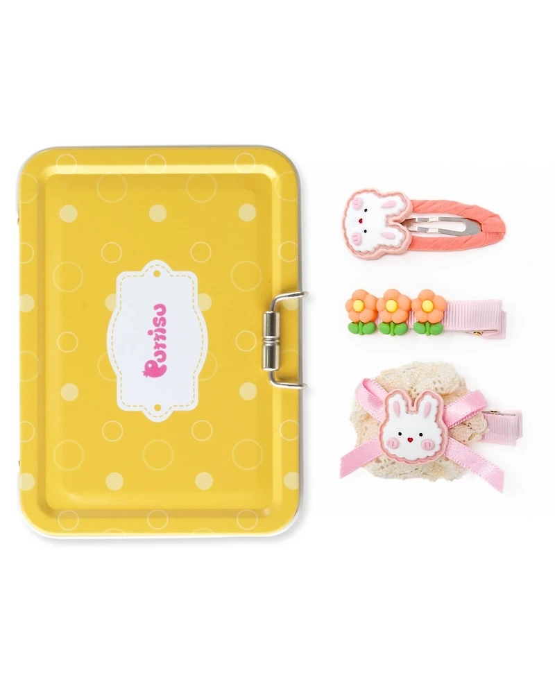 Puttisu Girls 3pc Hair Clip Set - Cookie Bunny Bloom