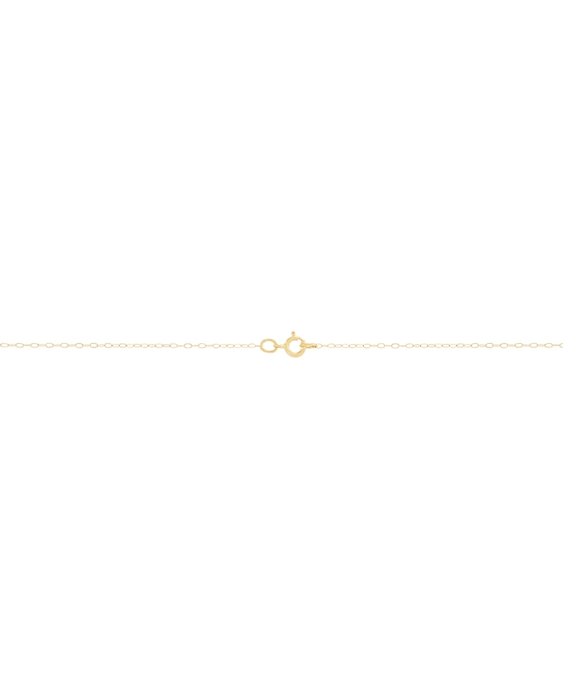 Macy's Back to Back Double Heart Pendant Necklace in 10K Yellow Gold