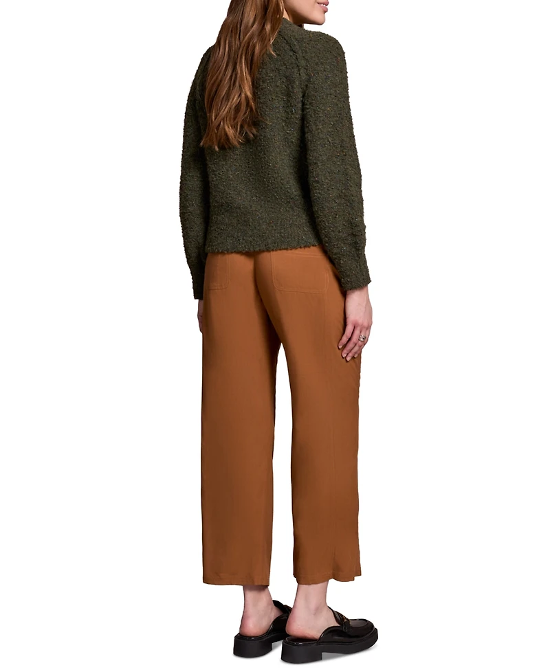 Tribal Women's Boucle Long Sleeve Crew Neck Sweater