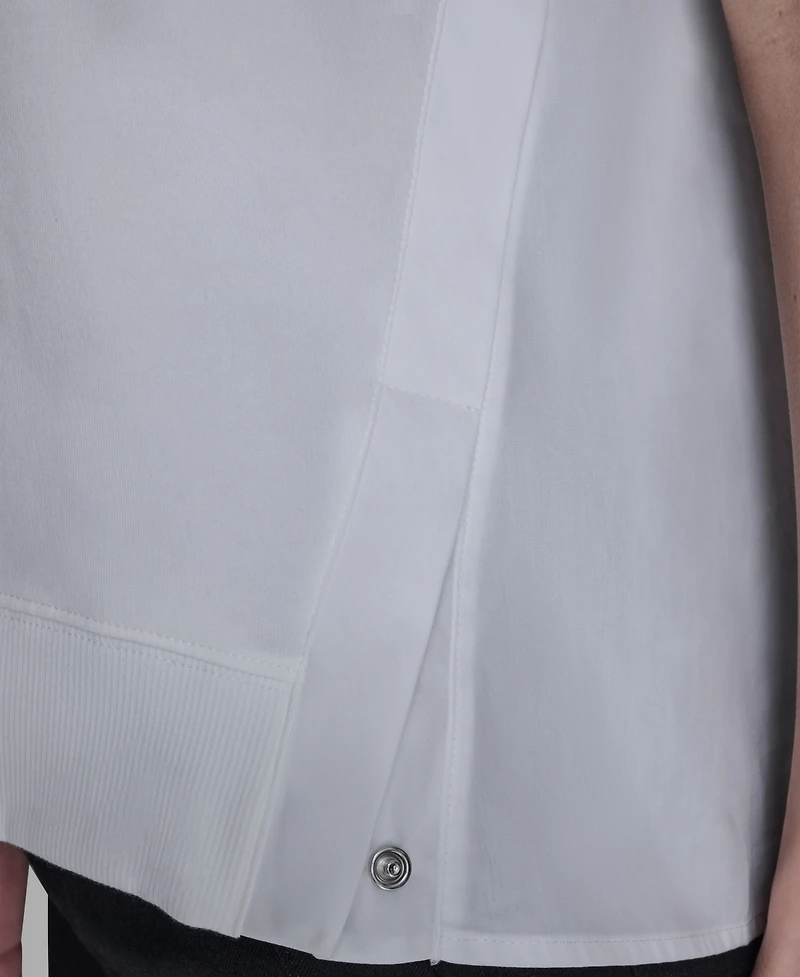 Karl Lagerfeld Paris Women's V-Neck Top