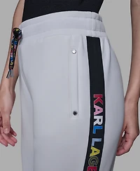 Karl Lagerfeld Paris Women's Logo Detail Joggers