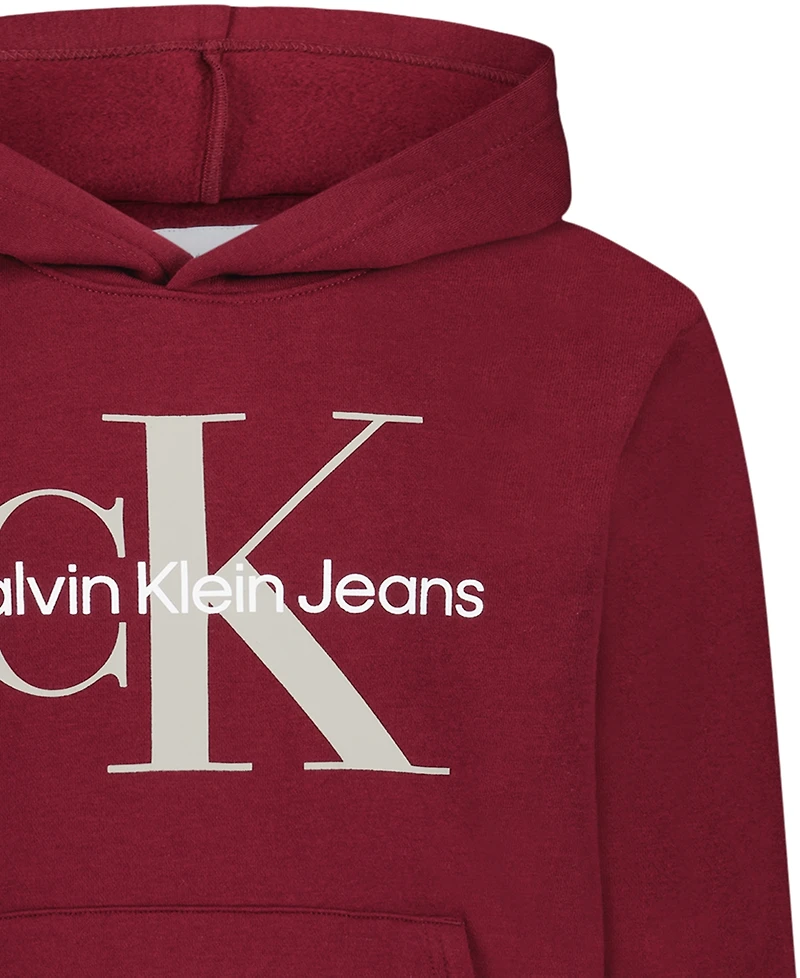 Calvin Klein Boys 8-20 Old School Logo Pull-On Hoodie