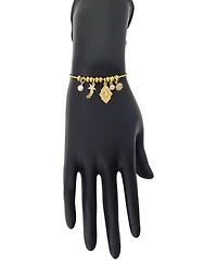 Unwritten Cubic Zirconia And Crystal Charm Adjustable Bolo Bracelet