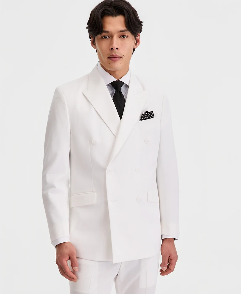 Kenneth Cole Reaction Men's Double-Breasted Slim-Fit Nested Suit