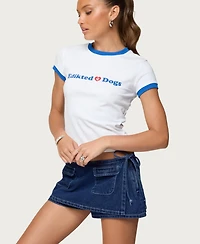 Edikted Women's Puppy Lover Donation T Shirt