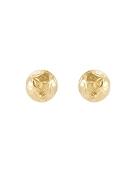Macy's Castle Cut Ball Stud Earrings in 14K Yellow Gold