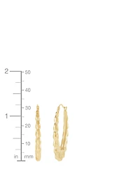 Macy's Oval Hoop Earrings in 14K Yellow Gold