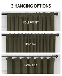 Half Price Drapes Hunter Green Signature Extra Wide Velvet Blackout Curtain