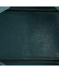 Pre-Owned Hermes Birkin 30 Handbag Green Clemence with Gold Hardware