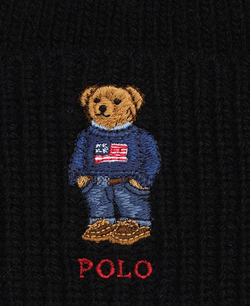 Polo Ralph Lauren Men's Solid Flag Bear Beanie