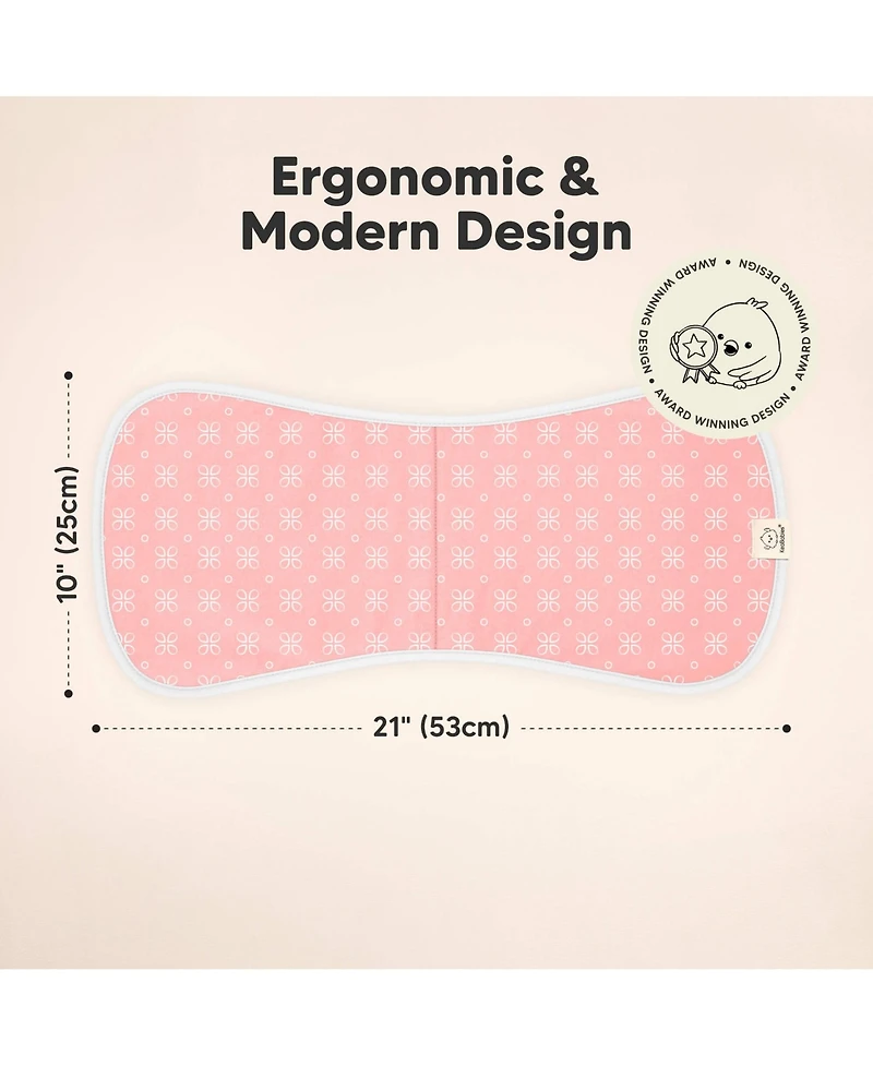 5pk Urban Baby Burp Cloths, Organic Burping Cloth for Babies, Rags Girls, Boys