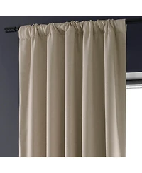 Half Price Drapes Safari Tan Faux Linen Hotel Blackout Curtain